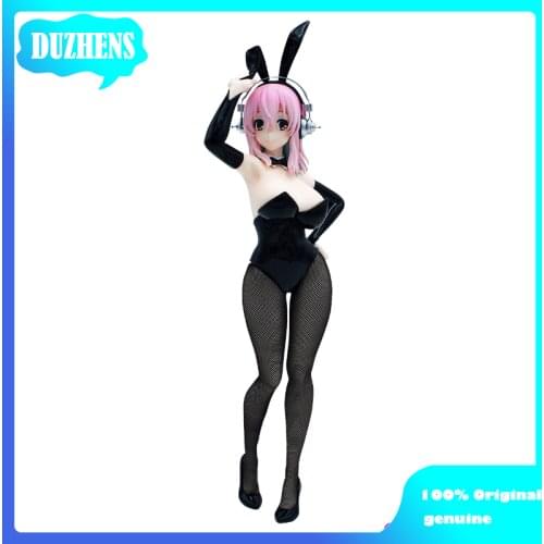 100% Original genuine SUPER SONICO Bunny Girl 28cm PVC Action Figure Anime Figure Model Toys Figure Collection Doll Gift