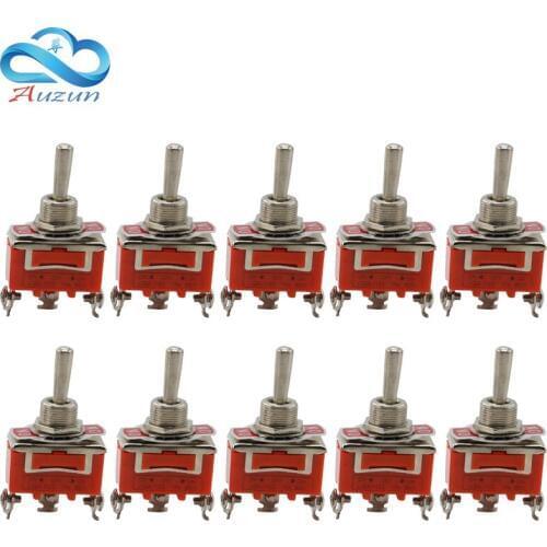 10pce rocker switch E-TEN1122 button switch shake the power switch ON-OFF 3 foot 3 gears toggle switch
