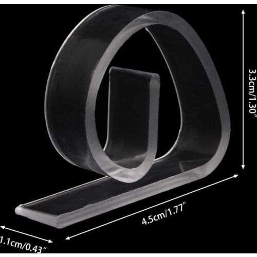12Pcs Plastic Clear Tablecloth Table Cover Clips Holder Clamp Party Picnic Home