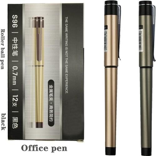 12pcs/ gifts for business customers 0.7mm luxury ballpoint pens unusual ballpoint pen School supplies kit roller ball pens