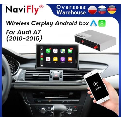NaviFly Apple Wireless Carplay Box For Audi A7 2010 2012 2013 2014 2015 Android Auto Connect Mirrorlink