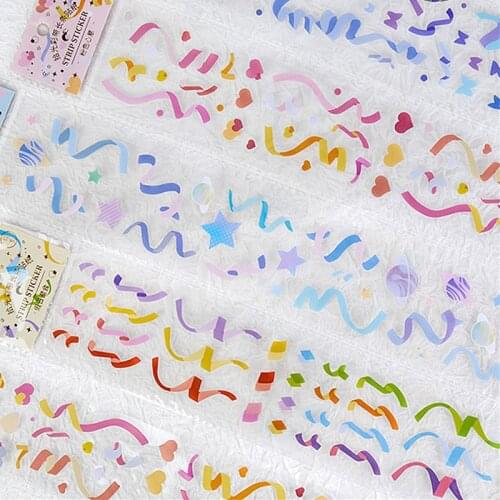 Flower Masking Tape Japanese Paper Ribbon Butterfly Album Decorative collage Scrapbooking Adhesive DIY Stationery Sticker