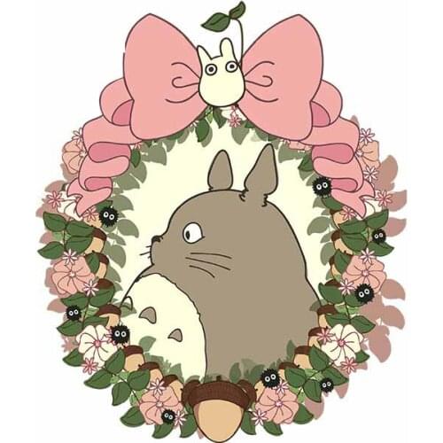Dawasaru for Tonari No Totoro Car Stickers Auto Air Conditioner Decal Cartoon Scratch-Proof Suitable for JDM RV 13cm X 11cm