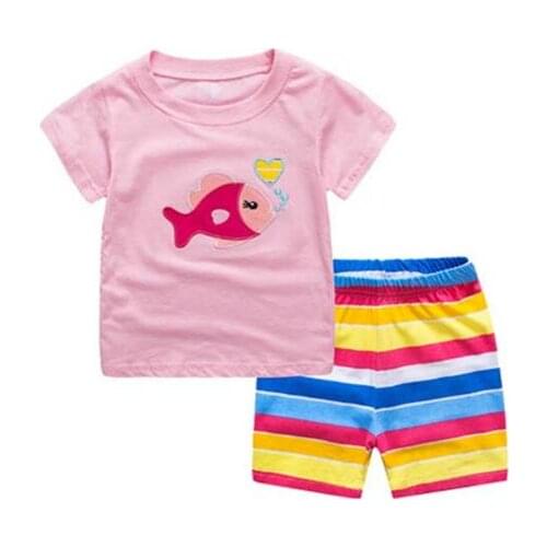 Kids Boys Sleepwear Summer Cotton Pajamas Sets Children Homewear for Boy Pyjamas Kids Nightwear 2-7Y Baby Pijamas Clothes