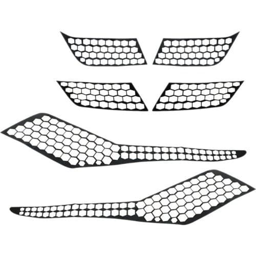 DHBH-for Peugeot 3008 3008GT 2017 2018 2019 Car Rear Tail Light Lamp Cover Honeycomb Stickers Protector Taillight Decoration Dec