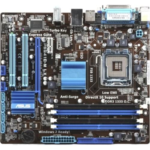 Asus P5G41C-M LX Desktop Motherboard G41 Socket LGA 775 Q8200 Q8300 DDR2/3 8G u ATX UEFI BIOS Original Used Mainboard On Sale