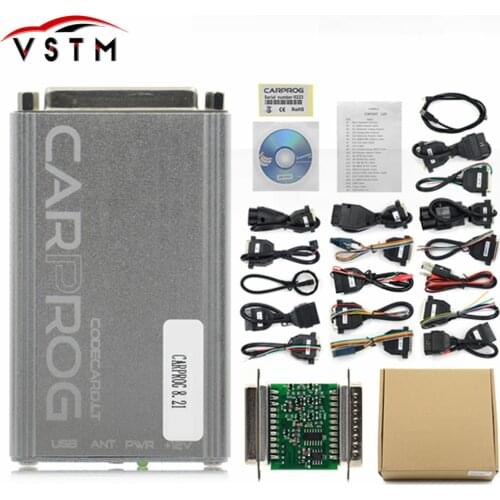 Carprog V8.21/V10.05 Online Programmer Software Full Activated Full Set With 21 Adapters Car Prog 8.21 Pro ECU Programmer