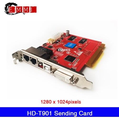 HD-T901 Synchronous Full color LED screen Sending card DVI video input ,work with HD-R series receiving card