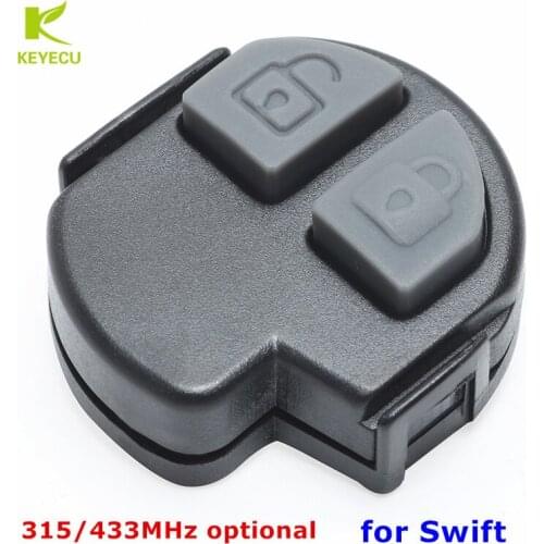 KEYECU New Replacement Remote PCB Board Fob 2 Button 315/433MHz for Suzuki Swift 2005-2010