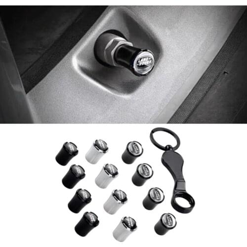 Car Wheel Valve Tire Covers for Land Rover Range Rover Evoque Sport LR4 Defender Discovery Vogue Velar Auto Air Caps Accessories