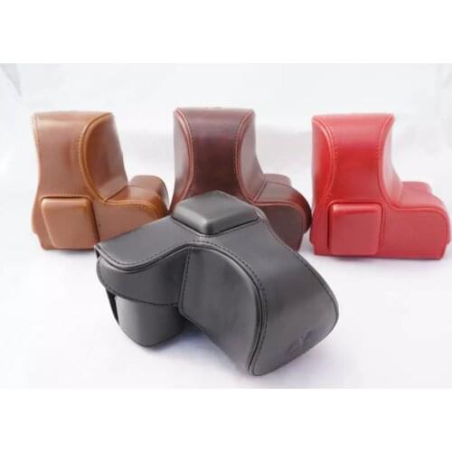 Leather Camera Case Cover Bag for For Sony Alpha NEX-5, NEX-5T, NEX-5R, NEX-5N, NEX 5, 5T, 5R, 5N, NEX5T, NEX5N 18-55mm lens