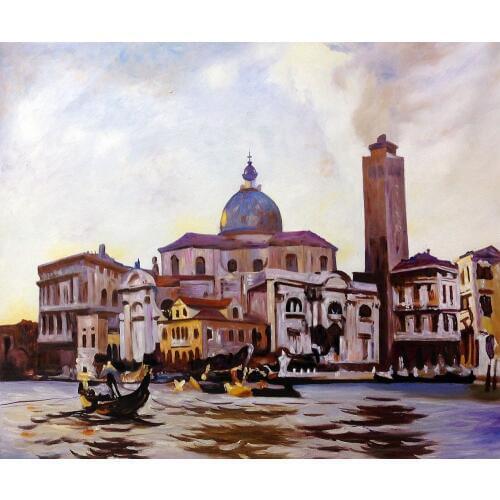 Beautiful City Scence Painting Office Decoration Palazzo Labia, Venice, 1913 by John Singer Sargent Wall Art Hand Painted