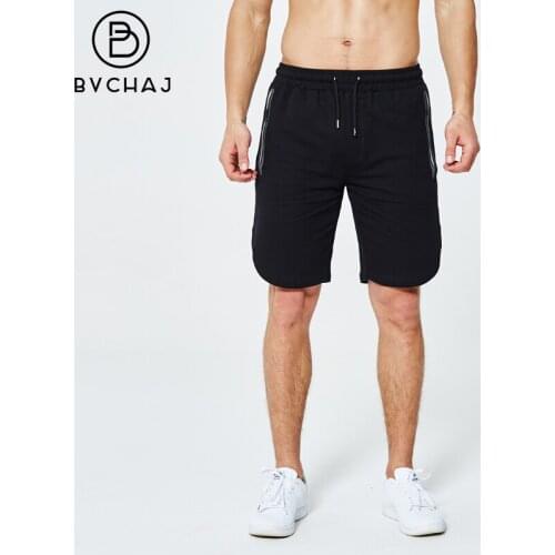 Summer Mens Sports Shorts Fitness Jogging Sport Fashion Solid Color Shorts Outdoor Casual Mens Clothing Knee-Length Shorts