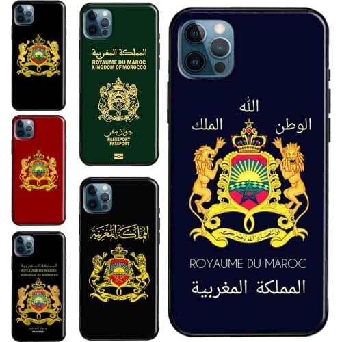 Morocco Maroc Moroccan Flag Phone Case For iPhone 12 11 Pro Max XS XR X 5S 6S 8 7 Plus SE 2020 12 mini Protect Cover