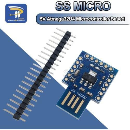 Mini SS Micro ATMEGA32U4 Module Compatible For Arduino Pro Micro Board 16Mhz 3.3V 5V IO UART I2C SPI PWM Interface Board