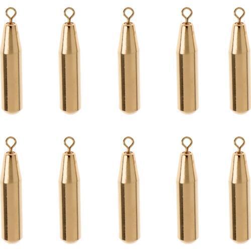Pack of 20 Pieces Fishing Sinkers Set Brass Sinker Weights 1.8g 5g