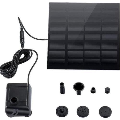 Solar Fountain Pump Solar Pond Pump Solar Panel Water Pump for Garden Pool Pond Aquarium Fountain With 4 Nozzles