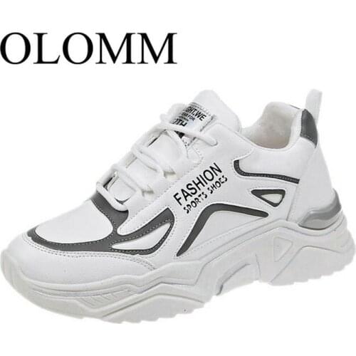 OLOMM ins old shoes 2019 autumn new breathable sports shoes platform womens shoes Korean casual shoes women LL-243