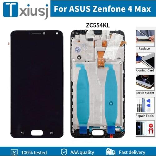 Original Display For ASUS Zenfone 4 Max ZC554KL LCD Touch Screen With Frame ZC554KL LCD X001D Digitizer Replacement Parts