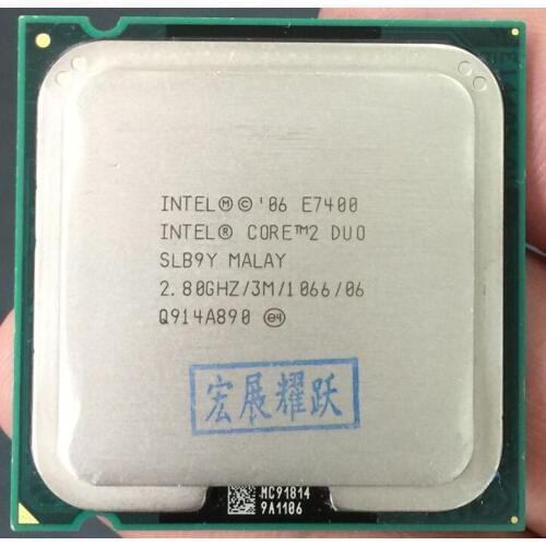 Free Shipping Original Intel Core 2 Duo E7400 Processor(2.8GHz/ 3M /1066MHz)Desktop LGA775 CPU