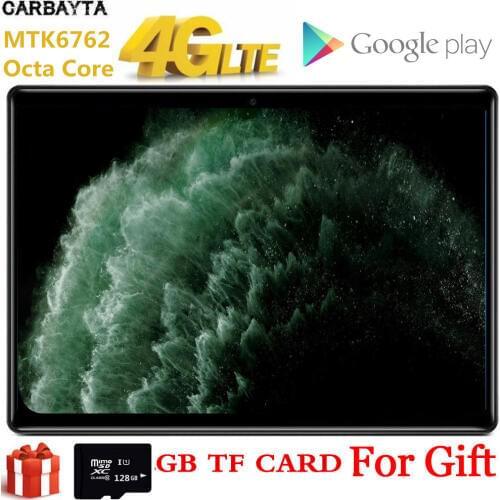 Gift 128GB TF Card 10.1 Inch Tablet PC Global Bluetooth Wifi Phablet Android 9.0 8 Octa Core Dual SIM Card 2.5D IPS 1920*1200