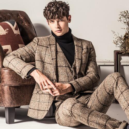 Мужские свадебные пиджаки QIEKE China At AliExpress