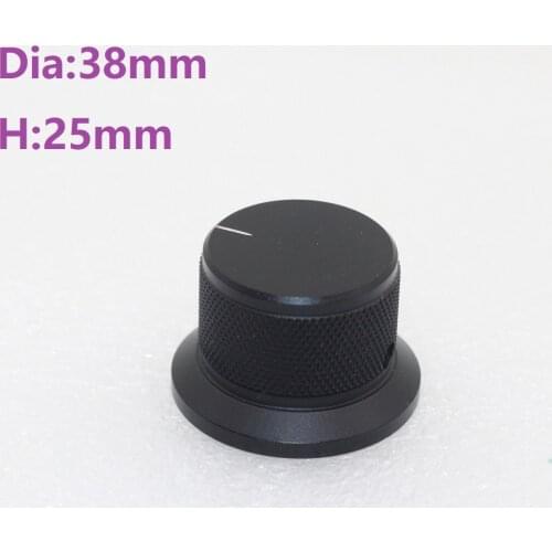 Dia38*H25mm Handle Diameter 30 Knob All Aluminum Alloy Solid Volume Knob Audio Power Amplifier Potentiometer Knob Cap Screw Knob