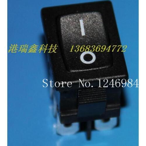 [SA]Power switch JEC Rocker black boat six foot two tranches switching toggle JS-606Q-B2--50pcs/lot