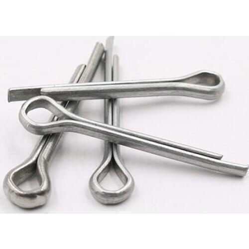 50pcs M2 Cotter pin GB91 Hairpin U-shaped pins Bayonet Carbon steel galvanized 10mm-40mm Length