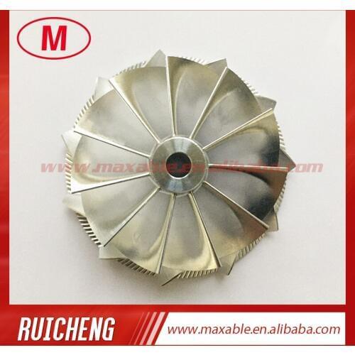 TD04H 44.47/56.00mm 11+0 blades high performance Reverse turbocharger billet/milling/aluminum 2618 compressor wheel