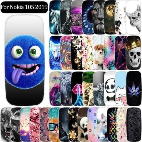 Ultra Thin Slim Case For Nokia 105 Case Silicone Soft TPU Back Cover For Nokia 105 2019 Phone Case Funda Coque Capa Shell Bumper