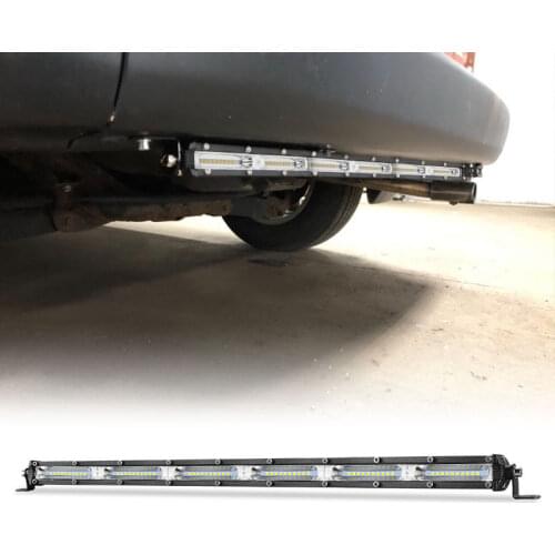 20 Inch Ultra Slim LED Light Bar Single Row led bar Flood Beam work lamp Driving Lights for Jeep Auto Truck off road 4x4 12V 24V