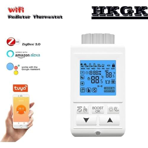 Zigbee 3.0 smart Thermostatic valve,must work with Tuya Wireless ZigBee Gateway Hub