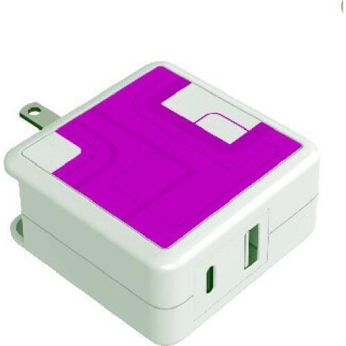 US plug 2 in 1 36W Dual USB Fast Charger and USB-C Power Quick Charge 3.0. Suitable for Phones and Tablet 2 in 1 USB power supp