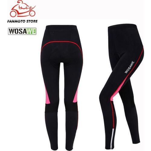 WOSAWE Cycling motorcycle Pants Shorts Sportswear Womens Bike Bicycle Riding Cycling Padded Gel Pants Trousers Clothings