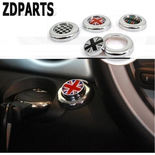 ZDPARTS 3D Car Styling 1Set Start Button Knob Suit Kit Decorative Stickers For Mini Cooper R56 R50 R53 F56 F55 R60 R57 Covers