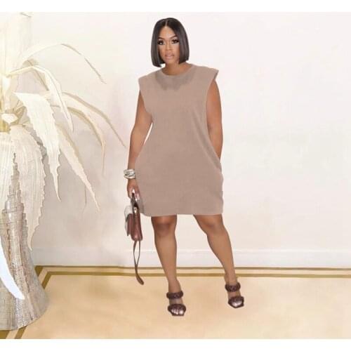 Plus Size Summer Lovely Pocket Sexy Dress Birthday Party Dresses for Women Lounge Club Outfits Streetwear Y2k Wholesale Items