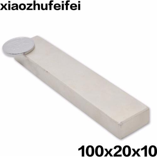 10pcs 100*20*10mm Super Strong Magnets L100X20X10mm N50 Neodymium Rare Earth Bar Magnet 100x20x10 Free shipping