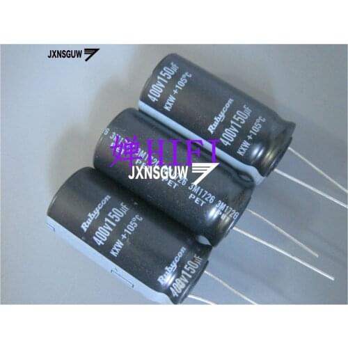 10PCS NEW RUBYCON KXW 400V150UF 18X35MM Aluminum electrolytic capacitors 150uF/400v 105 degrees 150UF 400V