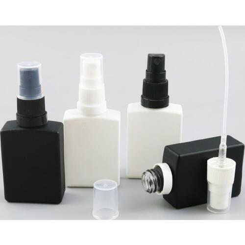 360 x 30ml Essential Oil Frosted Black Glass Bottles Cosmetic Containers with Tamper Evident Sprayer For perfume Using