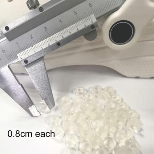 500pcs Transparent soft plastic buckles parts accessories fit for DIY croc sandals shoes shoe Charms 8/12/13mm