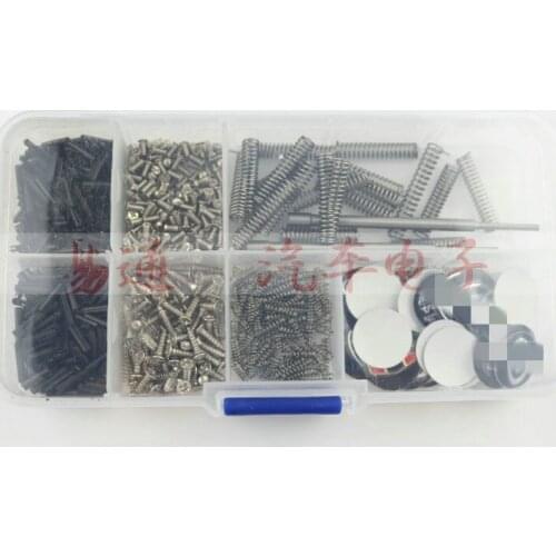 Accessories Remote Key Mounting Bolt Key Screw And Spring Key Emblem button Sticker For Flip Key Transponder Keys