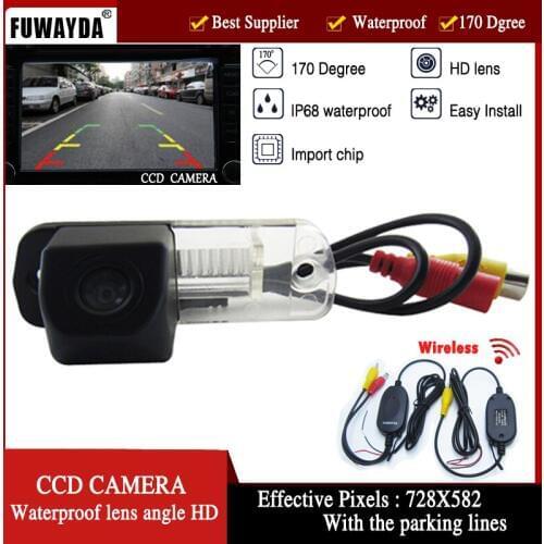 FUWAYDA Auto wrieless camera CCD Camera rearview reversing for Benz C-Class W203 E-Class W211 CLS-Class 300 W219 R350 R500 ML350