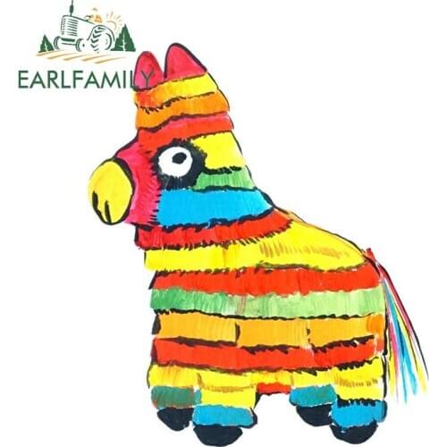EARLFAMILY 13cm x 10.9cm Car Stickers Pinata Mexican Candy Party Kids Almost Alive Vinyl Decal Auto Car Truck Home RV Graphics