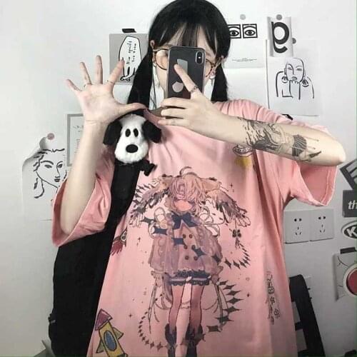 One Piece Kawaii E Girl Anime Tshirt Clothes Fashion Graphic Top Sailor Moon Summer Tops For Women 2021 Cartoon Harajuku T Shirt