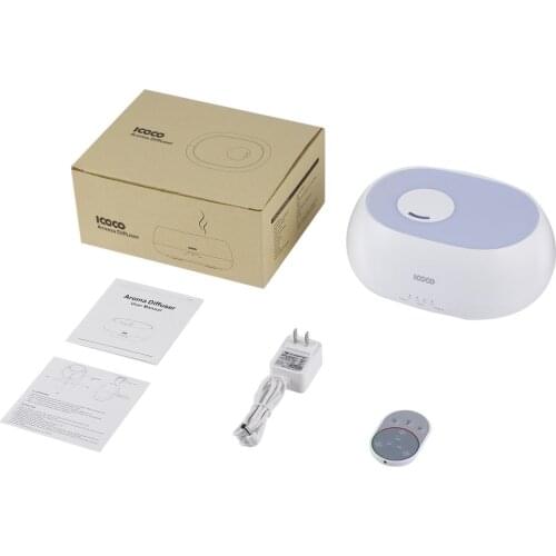 ICOCO Four Timer Mode Light Therapy 7 Color LED Mood Lamp Essential Oil Ultrasonic Water Oxygen Aroma Diffuser Humidifier