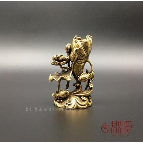 Brass lotus carp ornaments