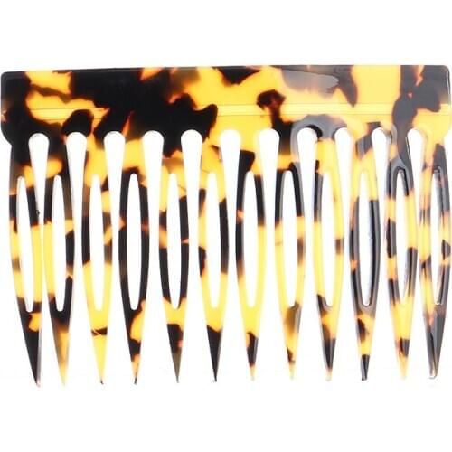 Fashion korean design tortoise shell acetate hair combs for decorations women girls