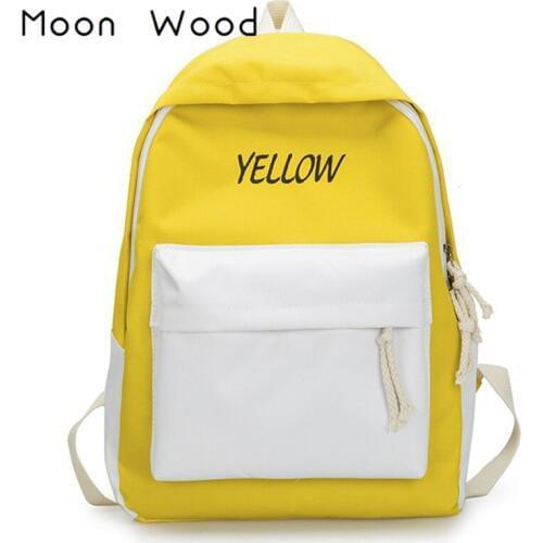 Moon wood School Backpacks For Girls