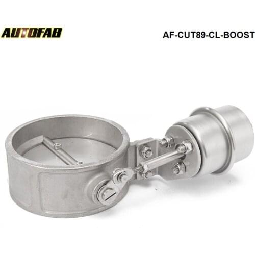 NEW Boost Activated Exhaust Cutout / Dump 89MM CLOSE Style Pressure: about 1 BAR AF-CUT89-CL-BOOST